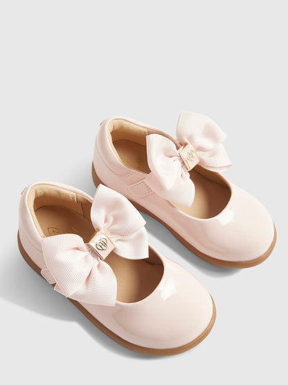 River Island Pink Bow Mary Jane Shoes image 3
