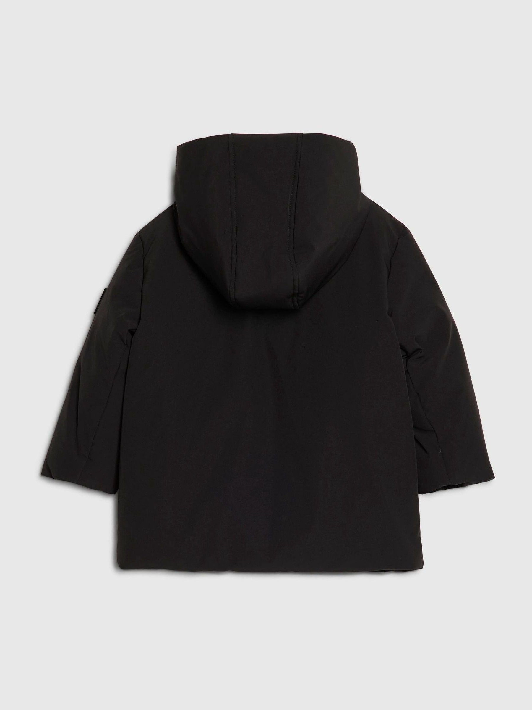 Dsiney Kidz - River Island Black Back To School River Branded Hooded Coat image 3