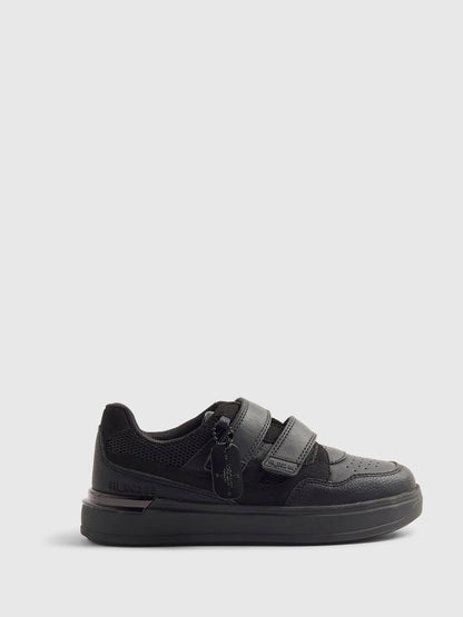River Island Black Back To School Veltcro Trainers image 1