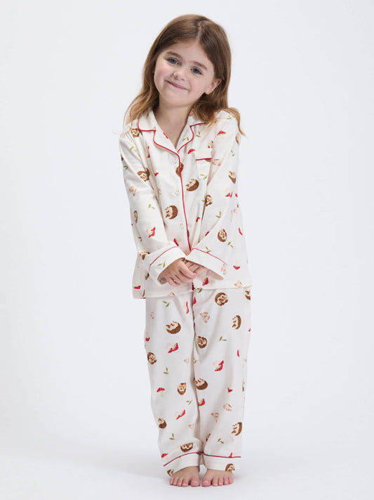 Boux Avenue White Hedgehog Fleece Pyjamas In A Bag - image 1