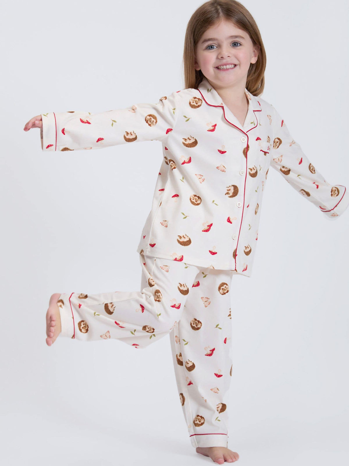 Boux Avenue White Hedgehog Fleece Pyjamas In A Bag - image 3