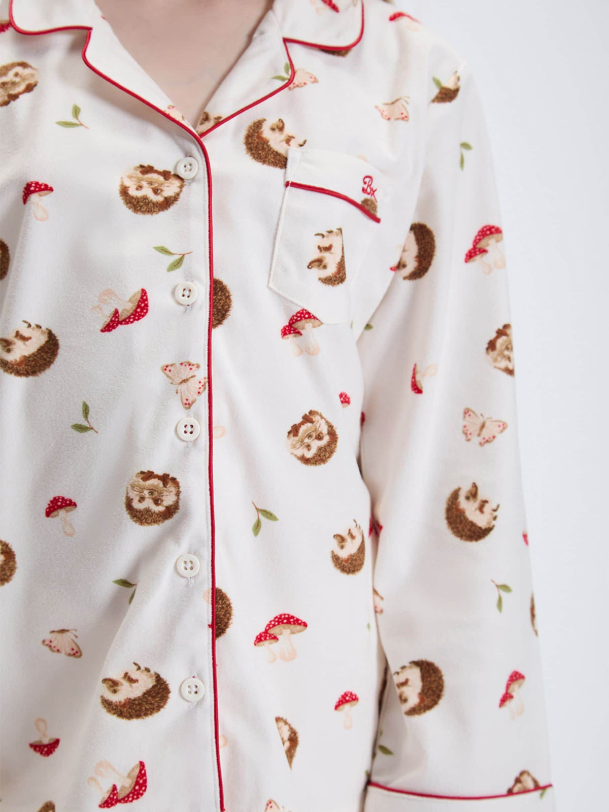 Boux Avenue White Hedgehog Fleece Pyjamas In A Bag - image 5