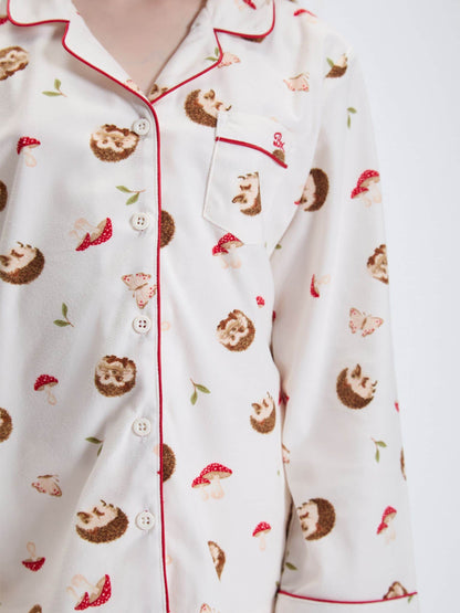 Boux Avenue White Hedgehog Fleece Pyjamas In A Bag - image 5