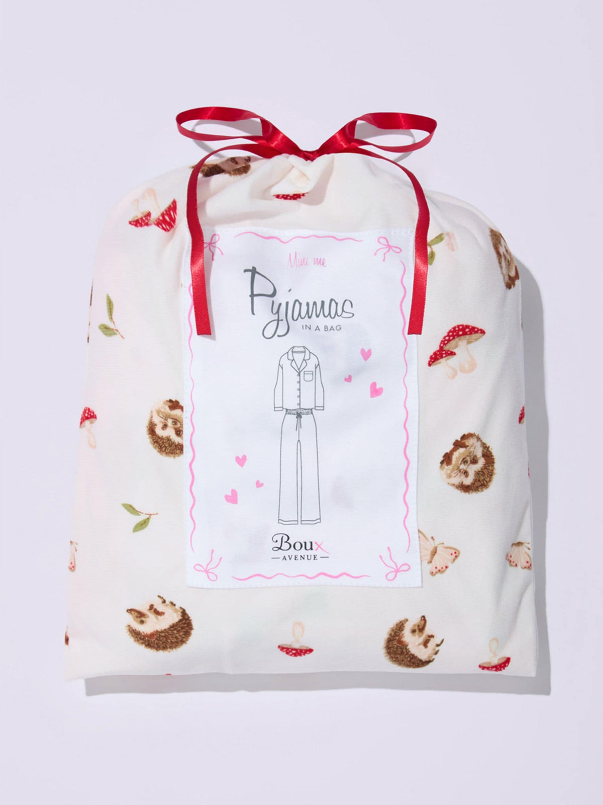 Boux Avenue White Hedgehog Fleece Pyjamas In A Bag - image 6