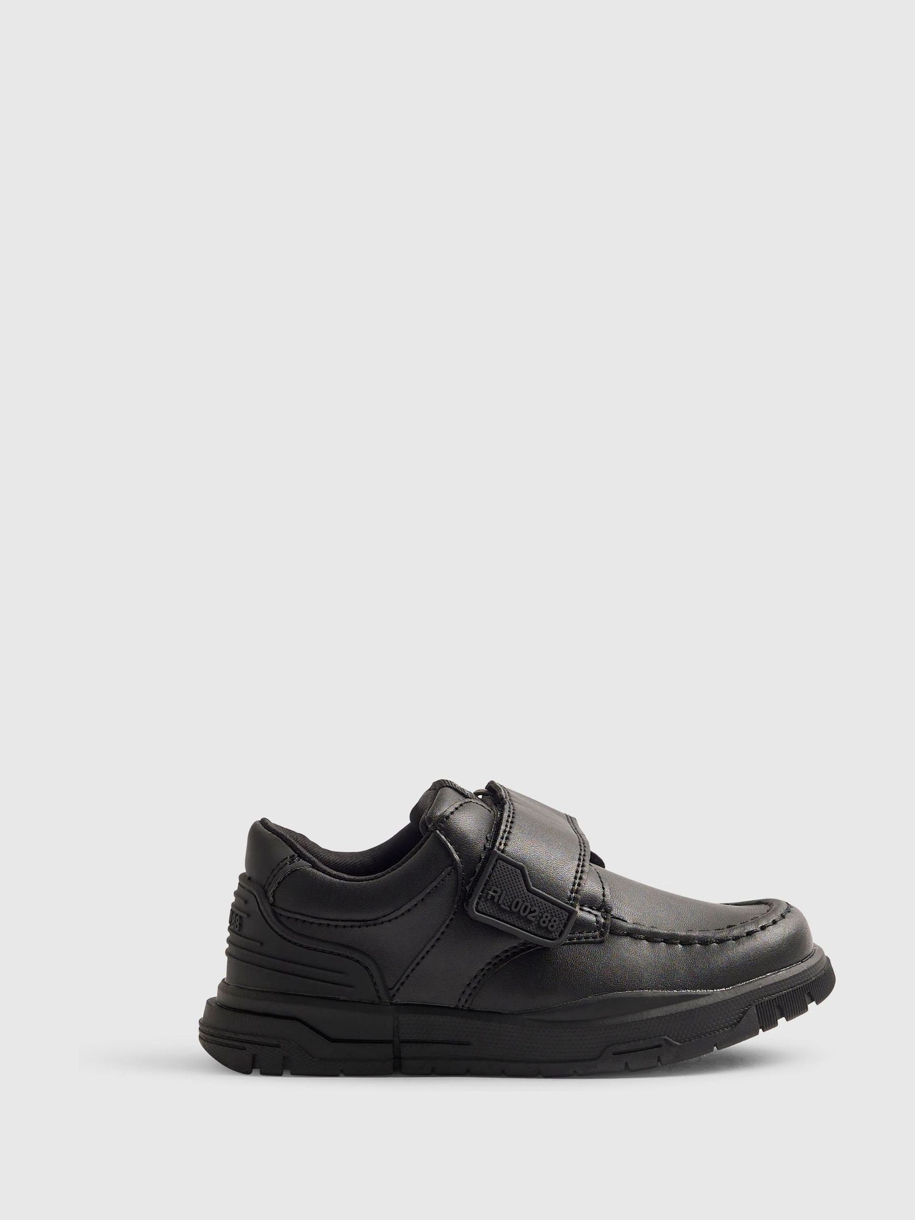 River Island Black Back To School Veltcro Shoes image 1