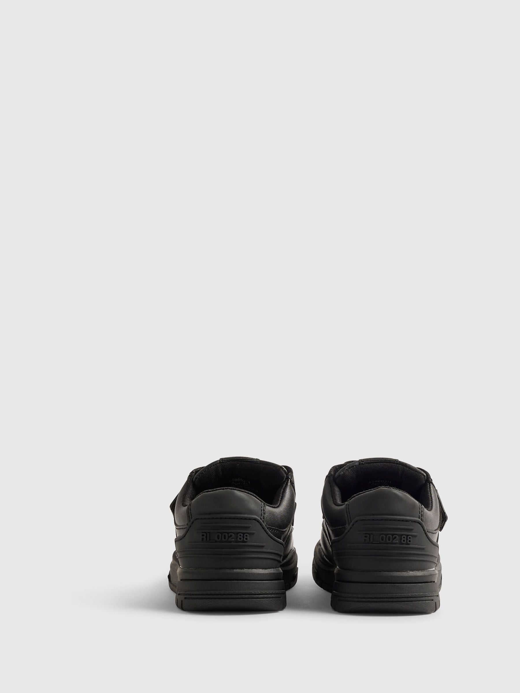 River Island Black Back To School Veltcro Shoes image 2