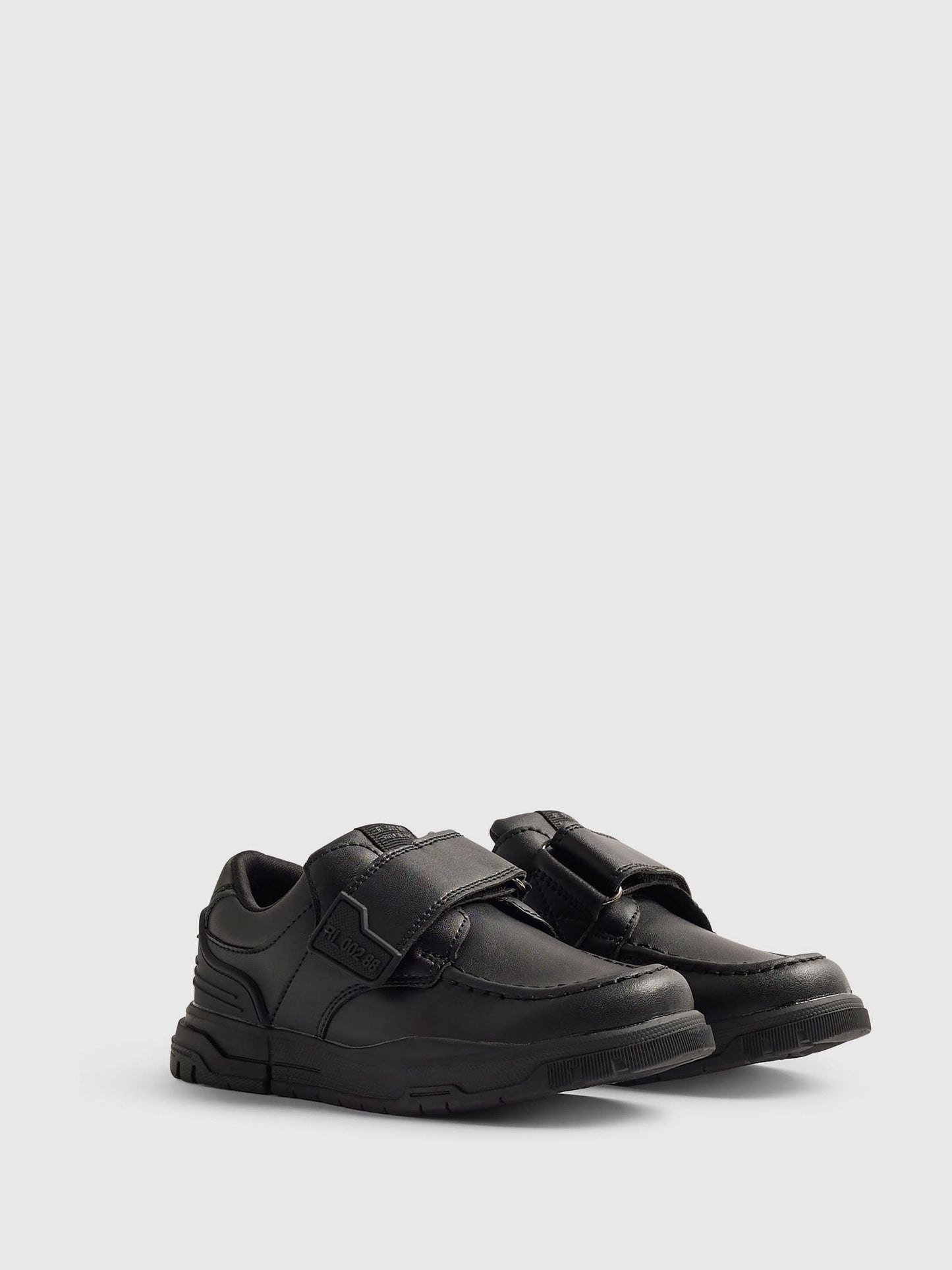 River Island Black Back To School Veltcro Shoes image 3