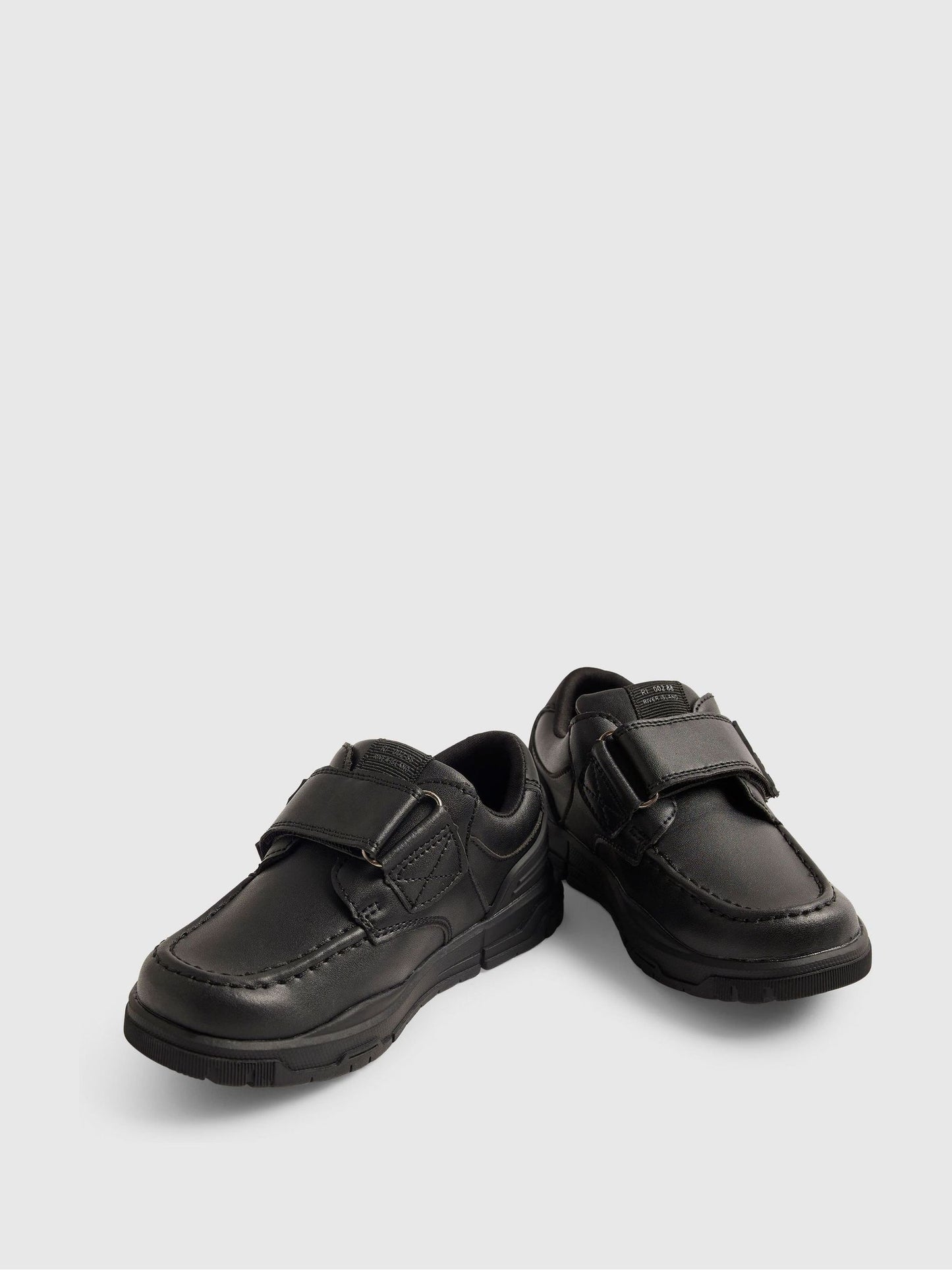River Island Black Back To School Veltcro Shoes image 5