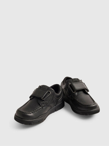 River Island Black Back To School Veltcro Shoes image 5