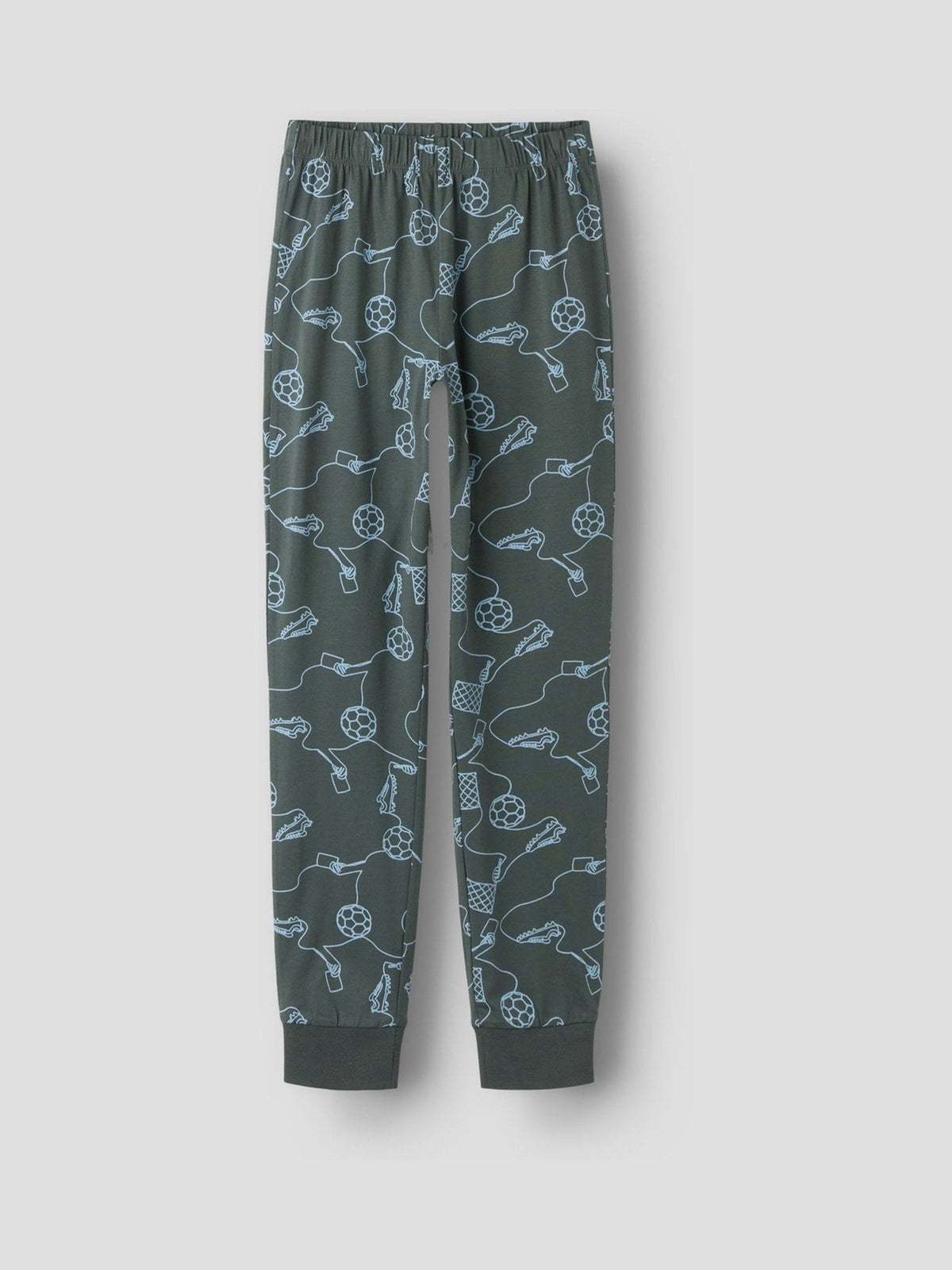 Name It Green Cotton Football Pyjamas - image 3