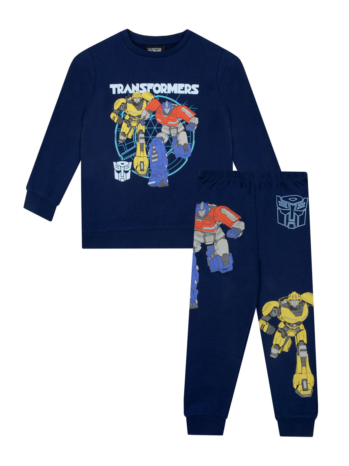 Character Blue Transformers Sweatshirt And Joggers Outfit Set - image 1