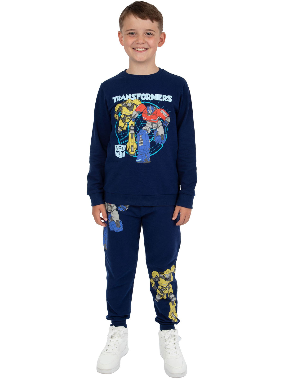 Character Blue Transformers Sweatshirt And Joggers Outfit Set - image 2