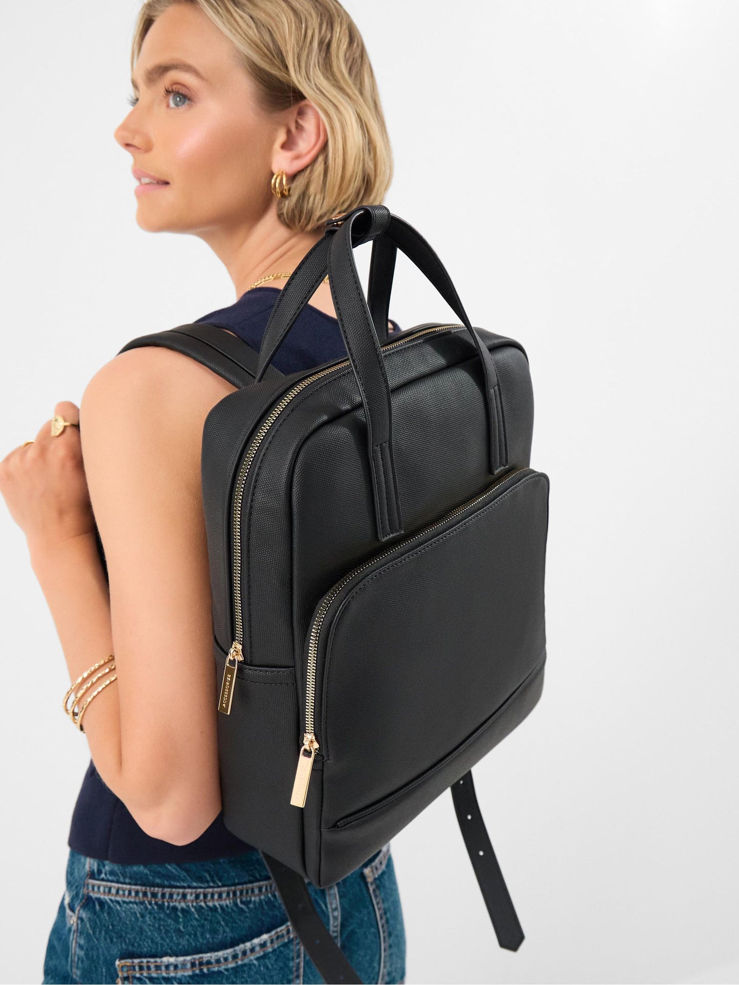 Accessorize Black Lola Laptop Backpack image 1