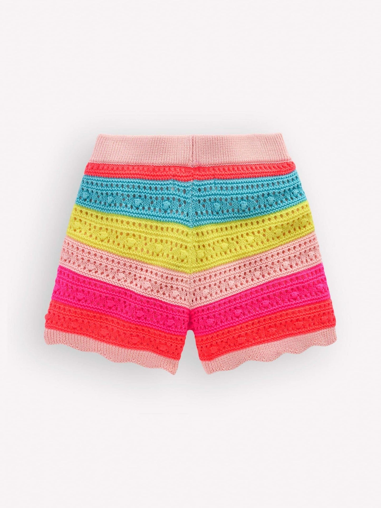 Boden Blue Pointelle Knitted Shorts image 2