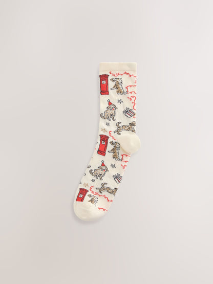 Charlie The Cockapoo Christmas 1 Pair Ankle Socks in a Gift Sack - image 2