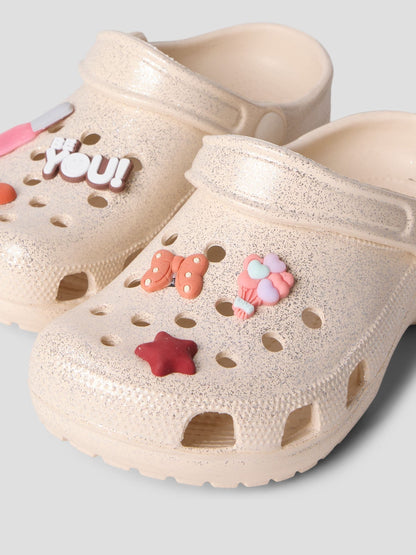 Name It Cream Rubber Clogs with Charms Sandals image 4