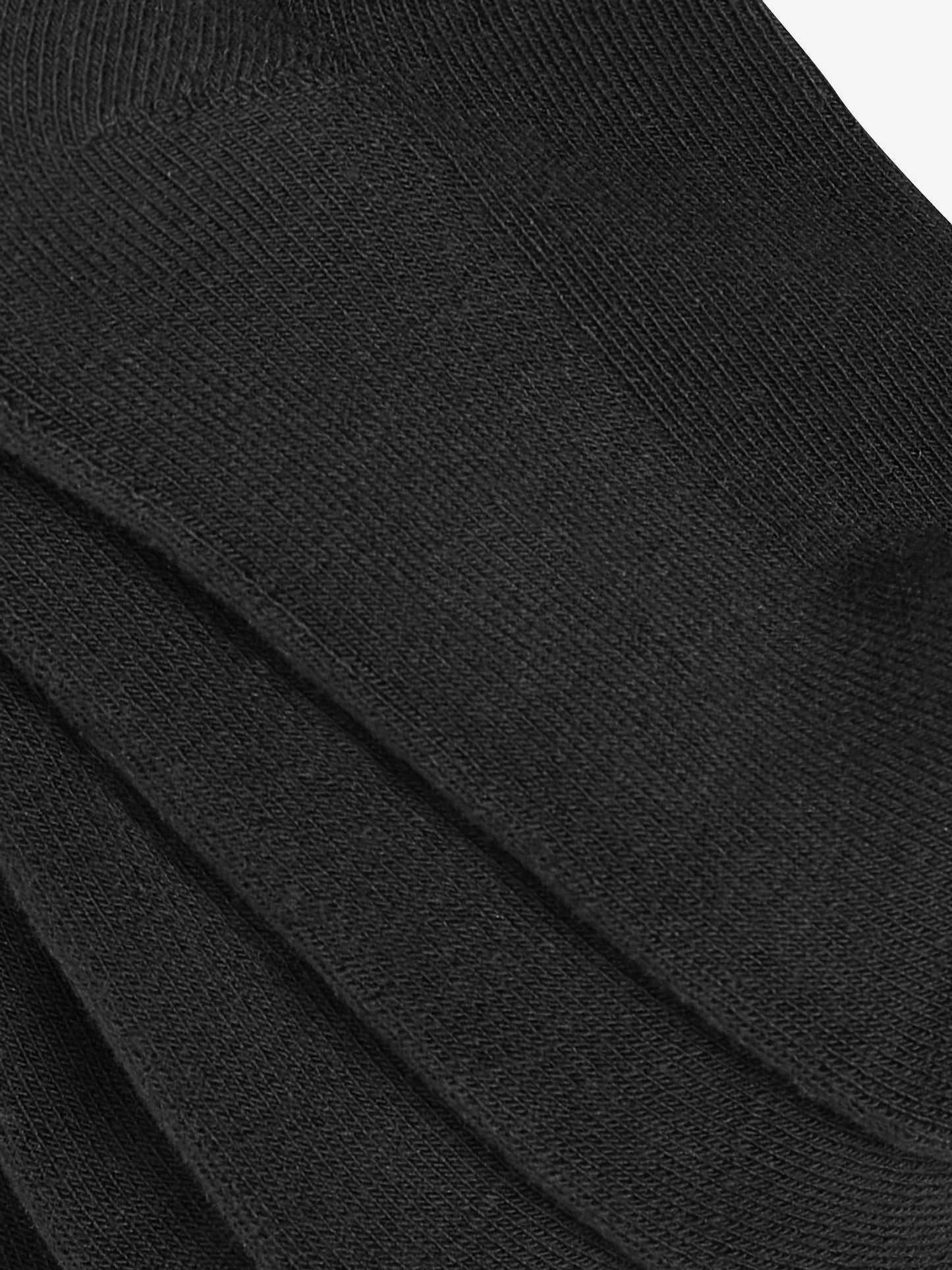 Black 5 Pack Cotton Rich Cushioned Sole Ankle Socks image 3
