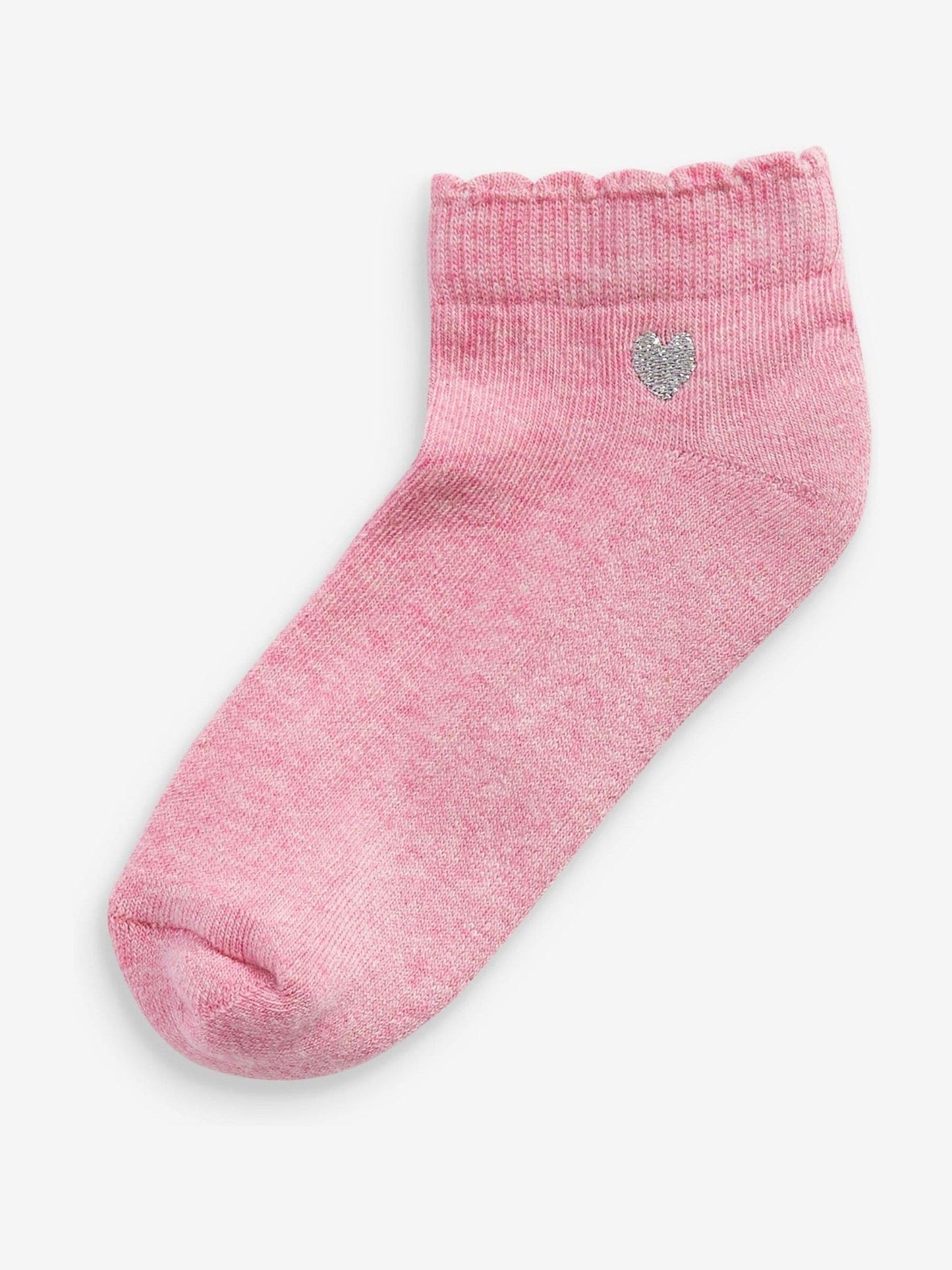 Multi 7 Pack Cotton Rich Embroidered Cushioned Sole Trainer Socks image 4