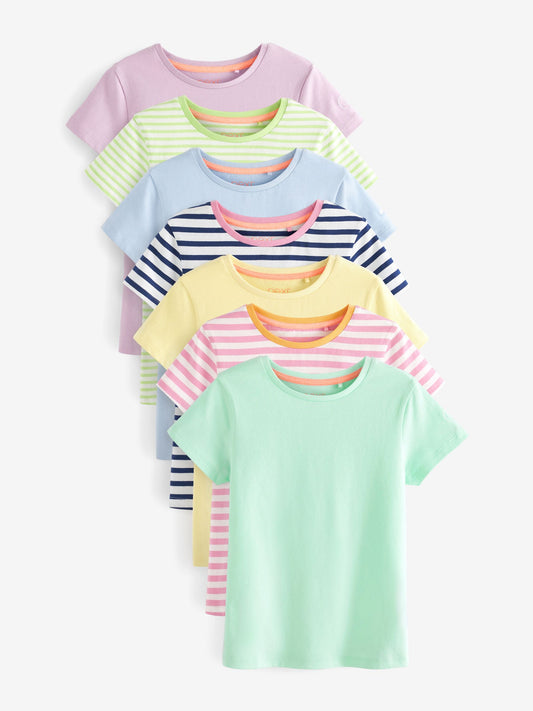 Dsiney Kidz - Multi Stripe T-Shirts 7 Pack (3-16yrs) image 1