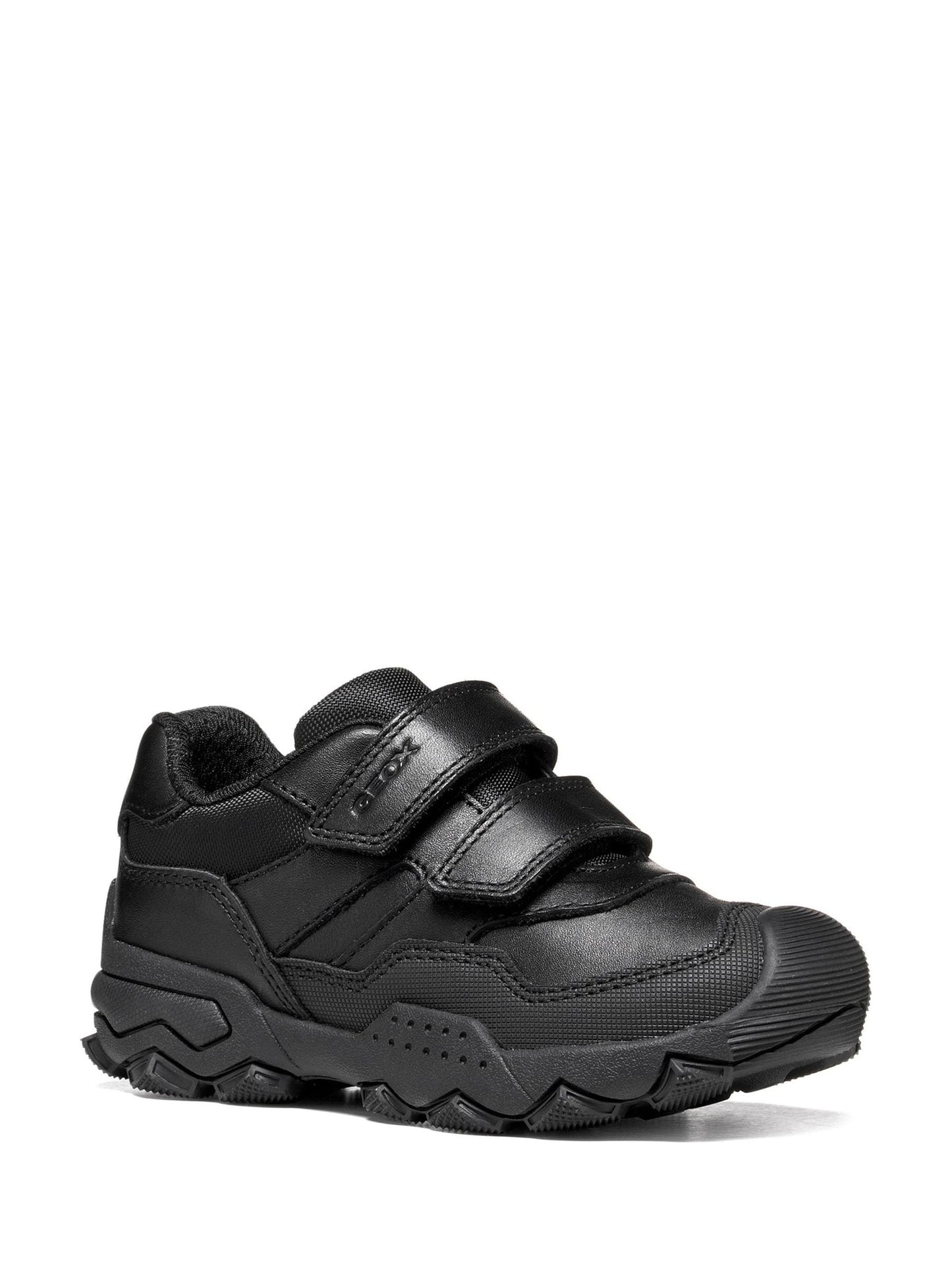 Geox Black J Buller Leather School Shoes image 2