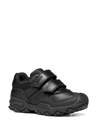 Geox Black J Buller Leather School Shoes image 2