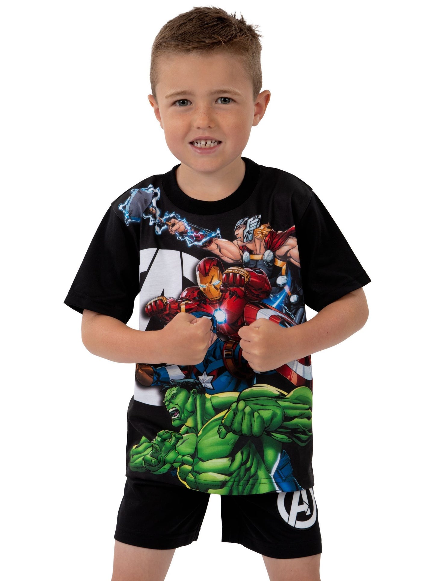 Dsiney Kidz - Character Black Marvel Avengers Short Pyjamas image 2
