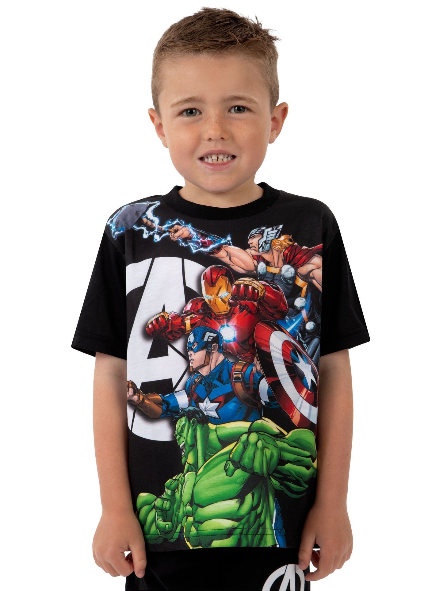 Dsiney Kidz - Character Black Marvel Avengers Short Pyjamas image 3