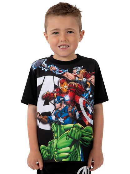 Dsiney Kidz - Character Black Marvel Avengers Short Pyjamas image 3