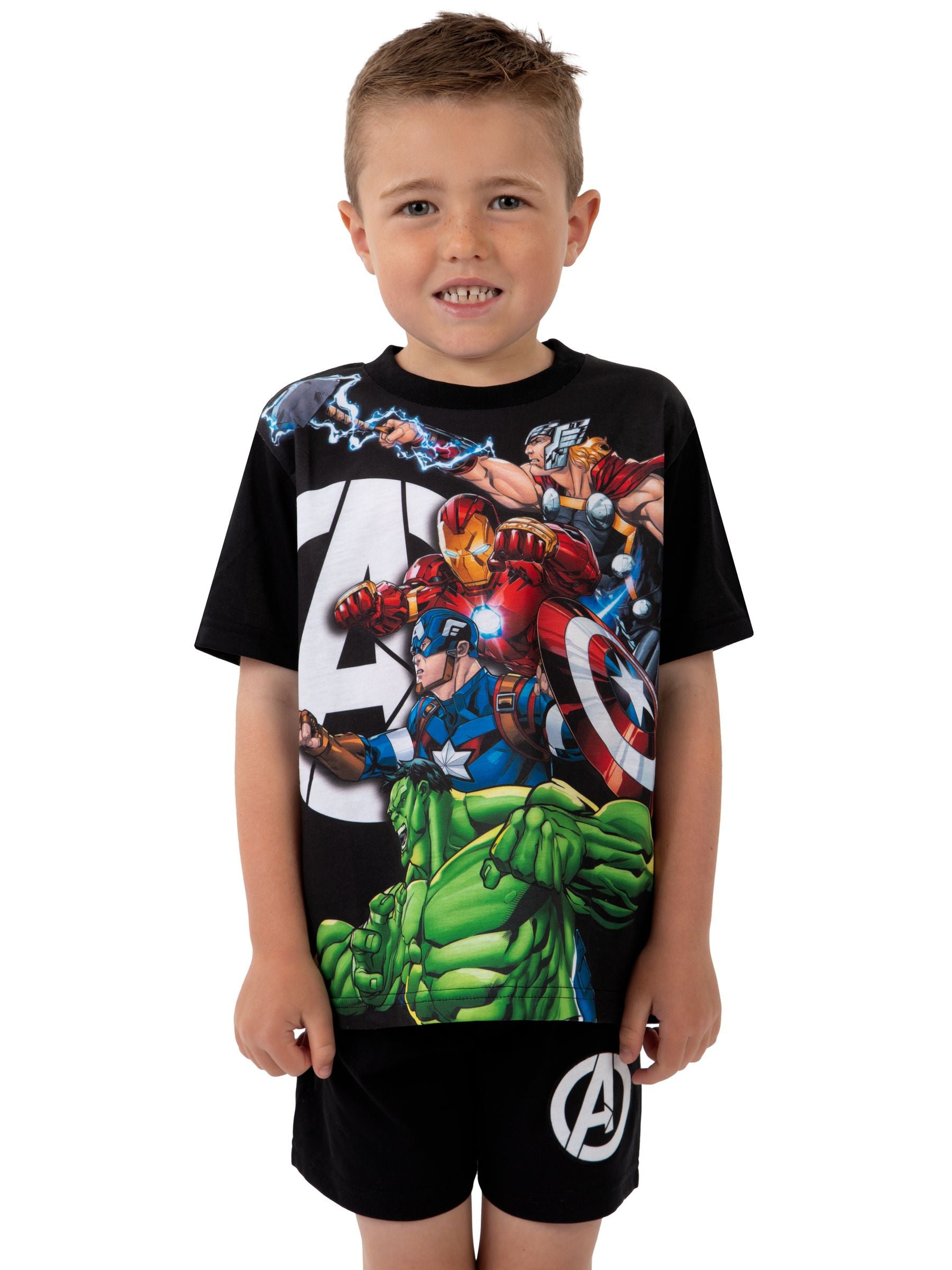 Dsiney Kidz - Character Black Marvel Avengers Short Pyjamas image 7