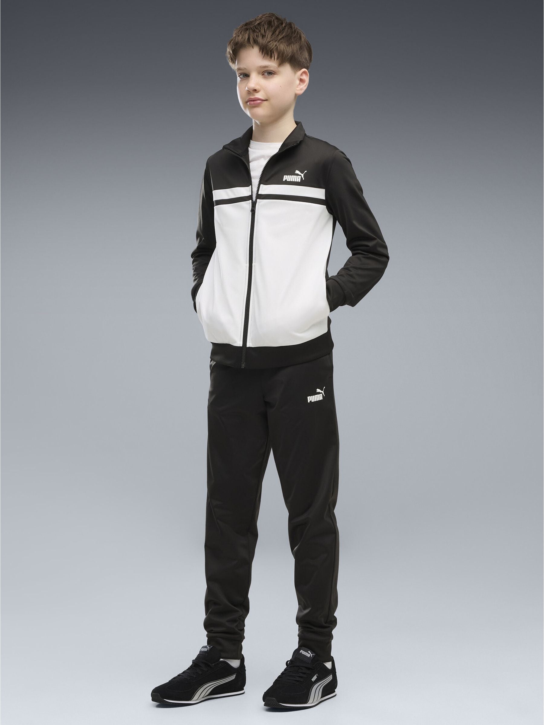 Dsiney Kidz - Puma Black Colourblocked Tracksuit image 1