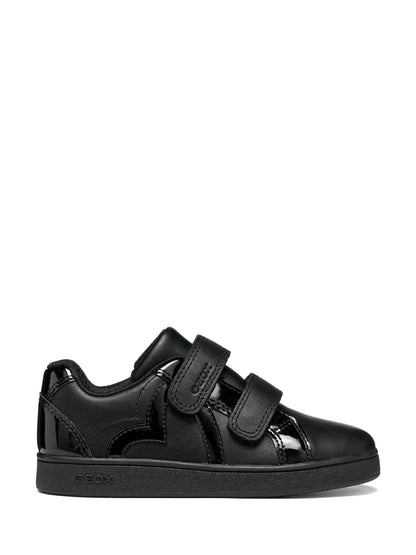 Geox Black J Eclyper Leather School Shoes image 1