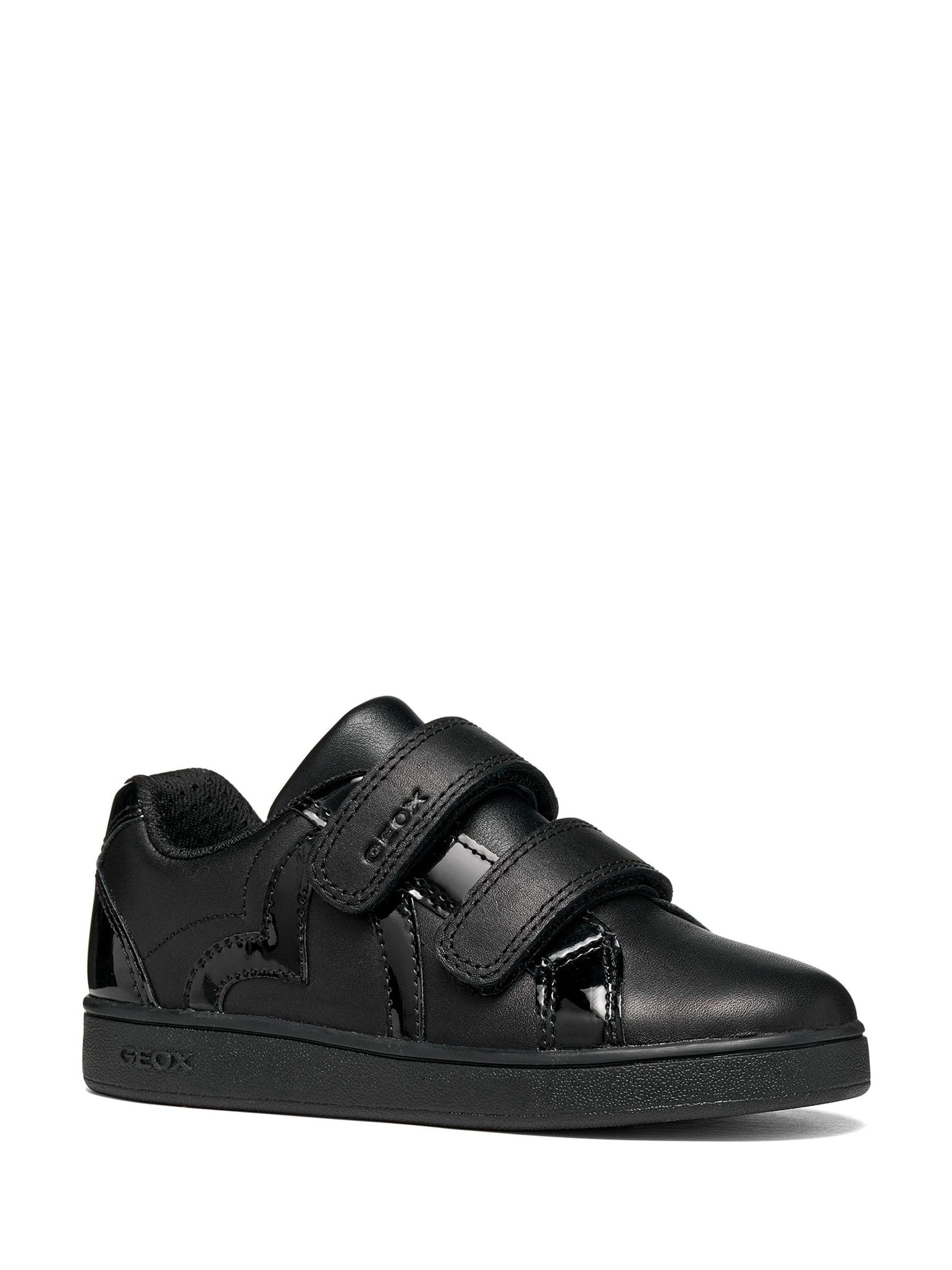 Geox Black J Eclyper Leather School Shoes image 3
