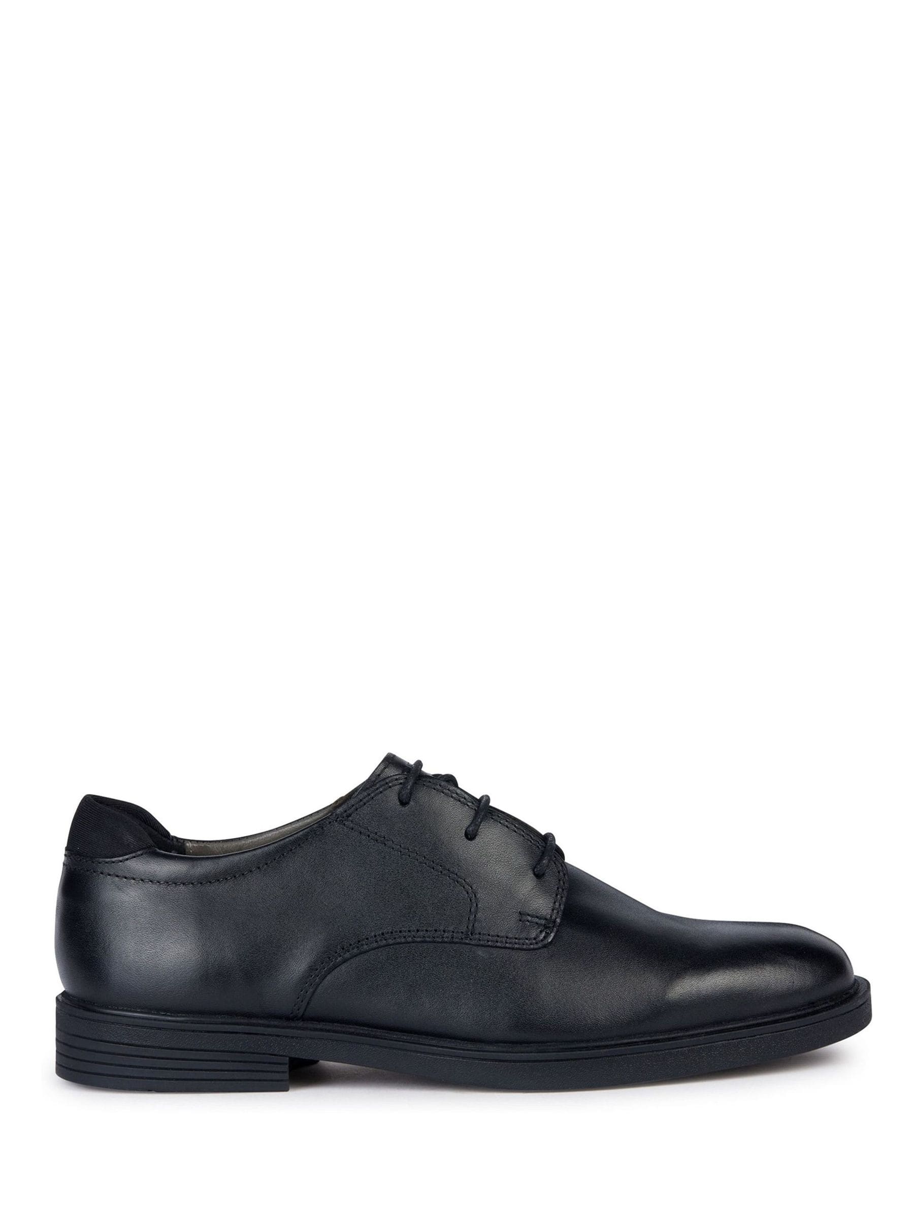 Geox Black J Zheeno A Leather School Shoes image 1