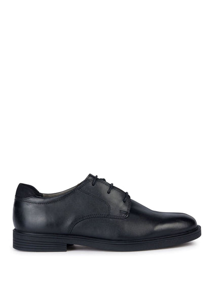 Geox Black J Zheeno A Leather School Shoes image 1