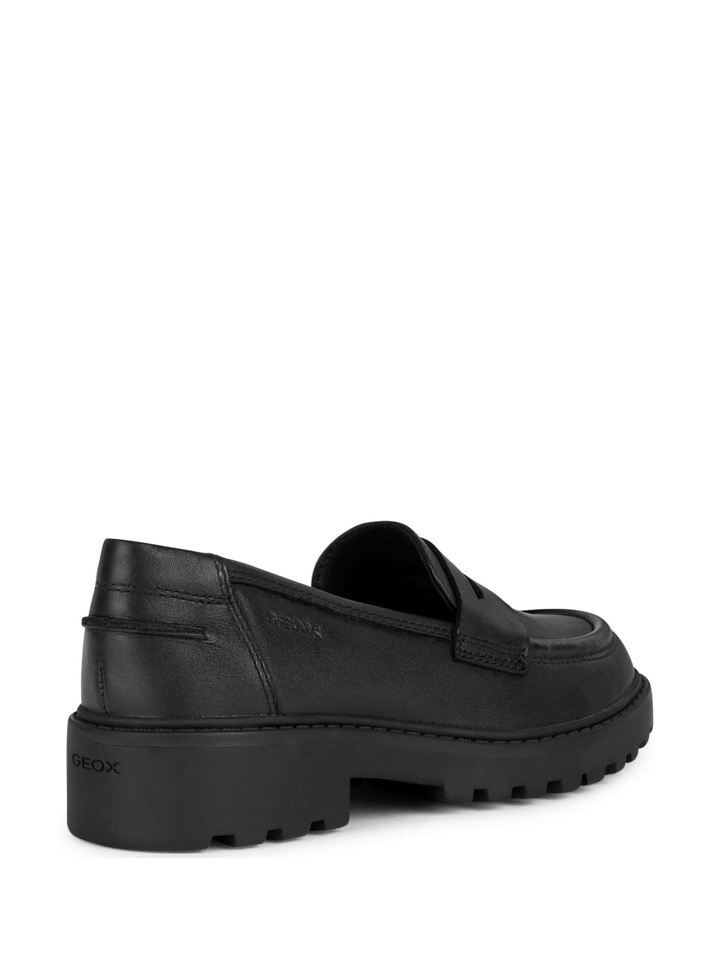 Geox Black Patent J Casey Leather Loafers image 3