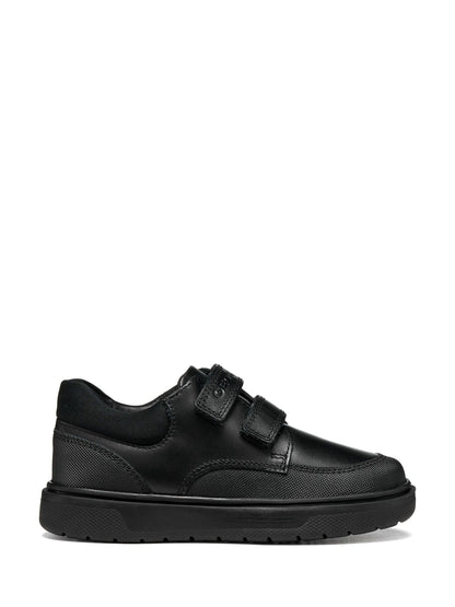 Geox Black J Riddock Leather School Shoes image 1