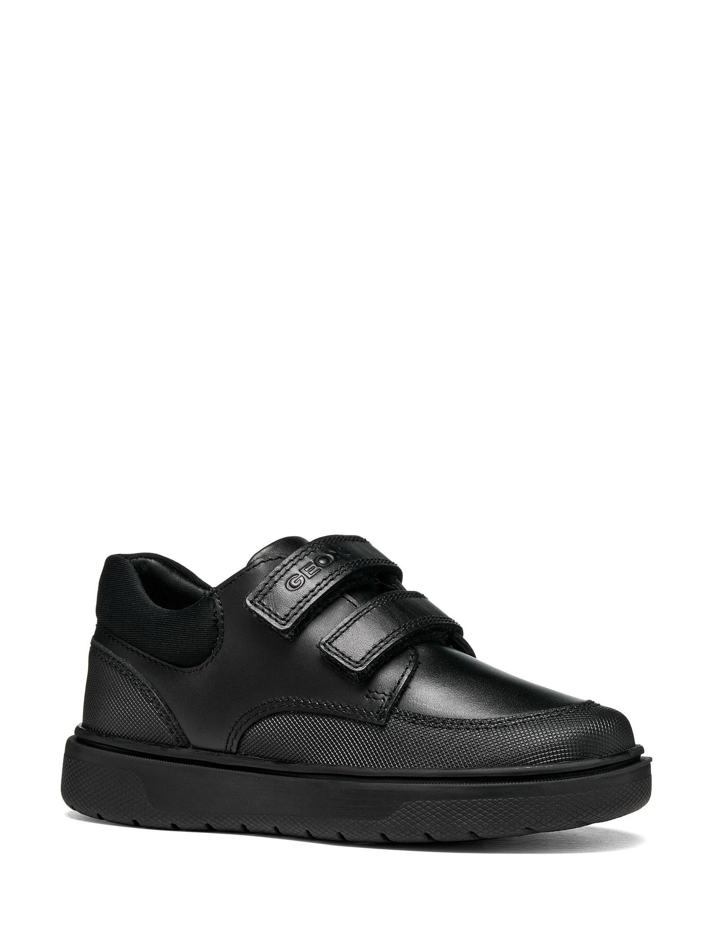 Geox Black J Riddock Leather School Shoes image 3