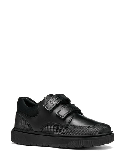 Geox Black J Riddock Leather School Shoes image 3