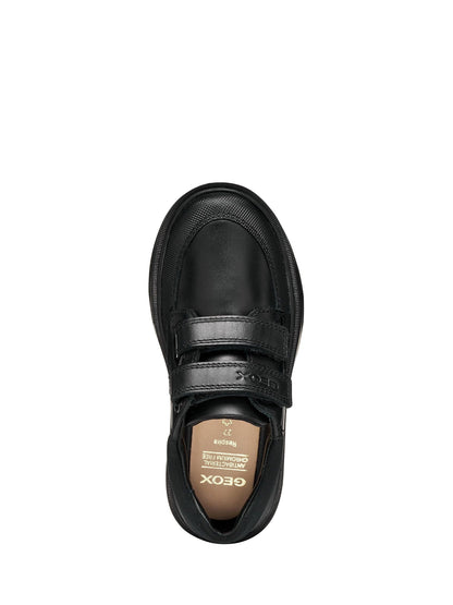 Geox Black J Riddock Leather School Shoes image 5