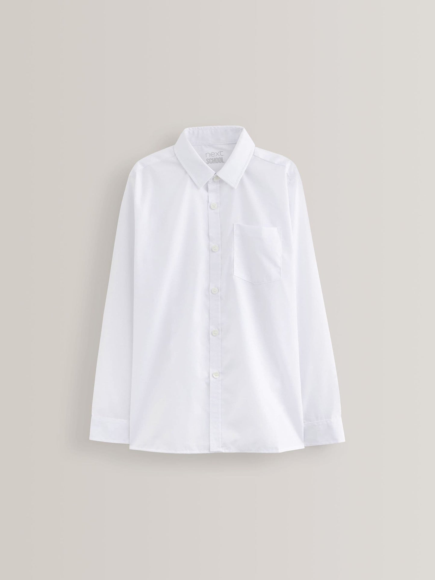 Dsiney Kidz - White Easy Fastening Long Sleeve School Shirts 2 Pack (3-16yrs) image 2