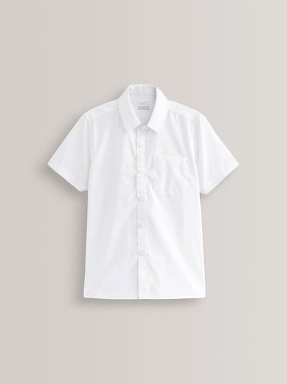 Dsiney Kidz - White Easy Fastening Short Sleeve School Shirts 2 Pack (3-16yrs) image 9