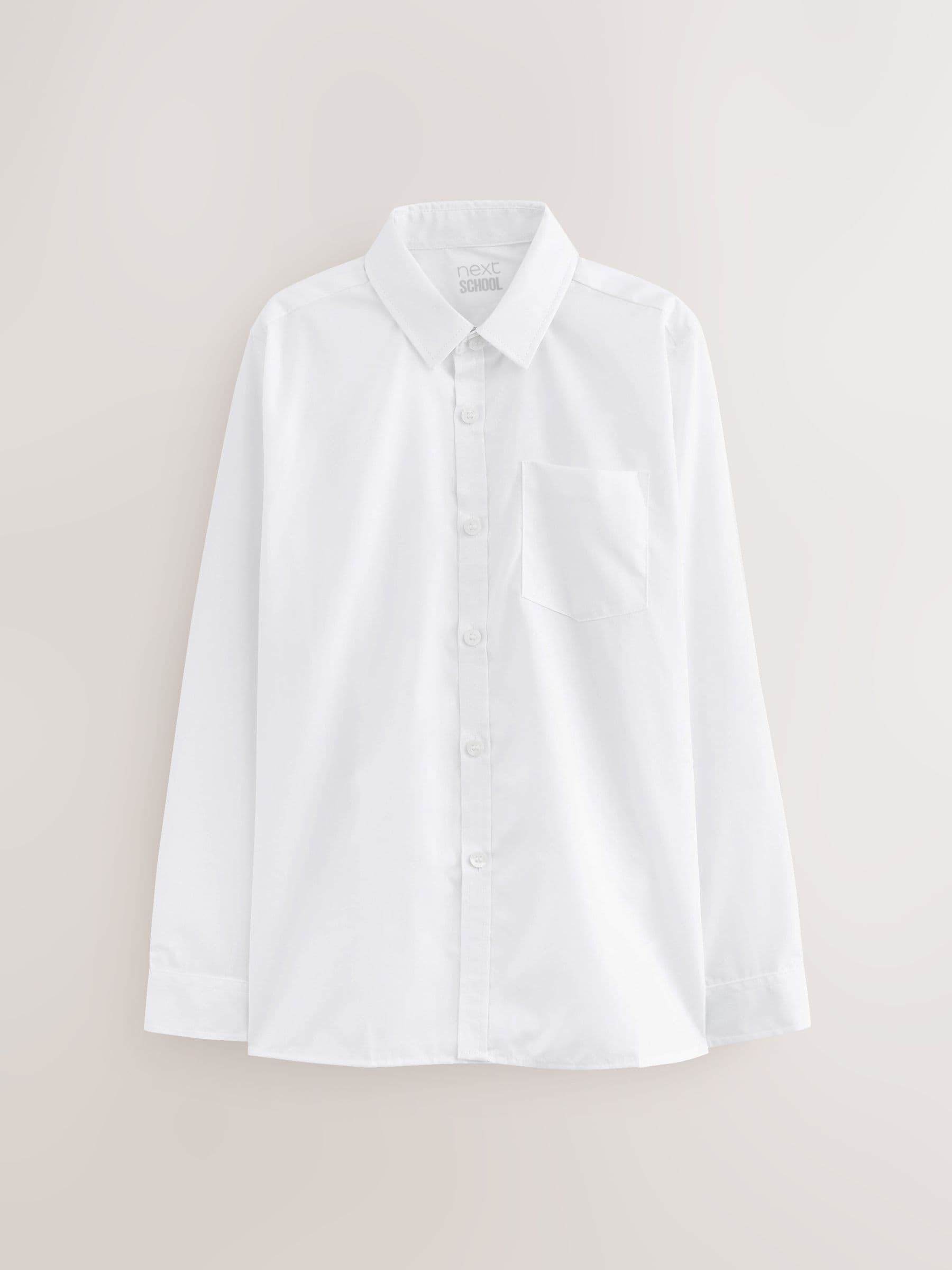 Dsiney Kidz - White Regular Fit Long Sleeve School 2 Pack Shirts (3-17yrs) image 9
