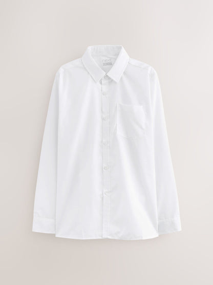 Dsiney Kidz - White Regular Fit Long Sleeve School 2 Pack Shirts (3-17yrs) image 9