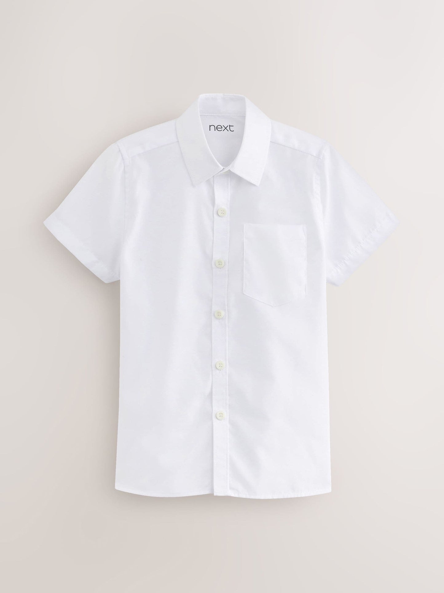 Dsiney Kidz - White Slim Fit Short Sleeve School 2 Pack Shirts (3-17yrs) image 2