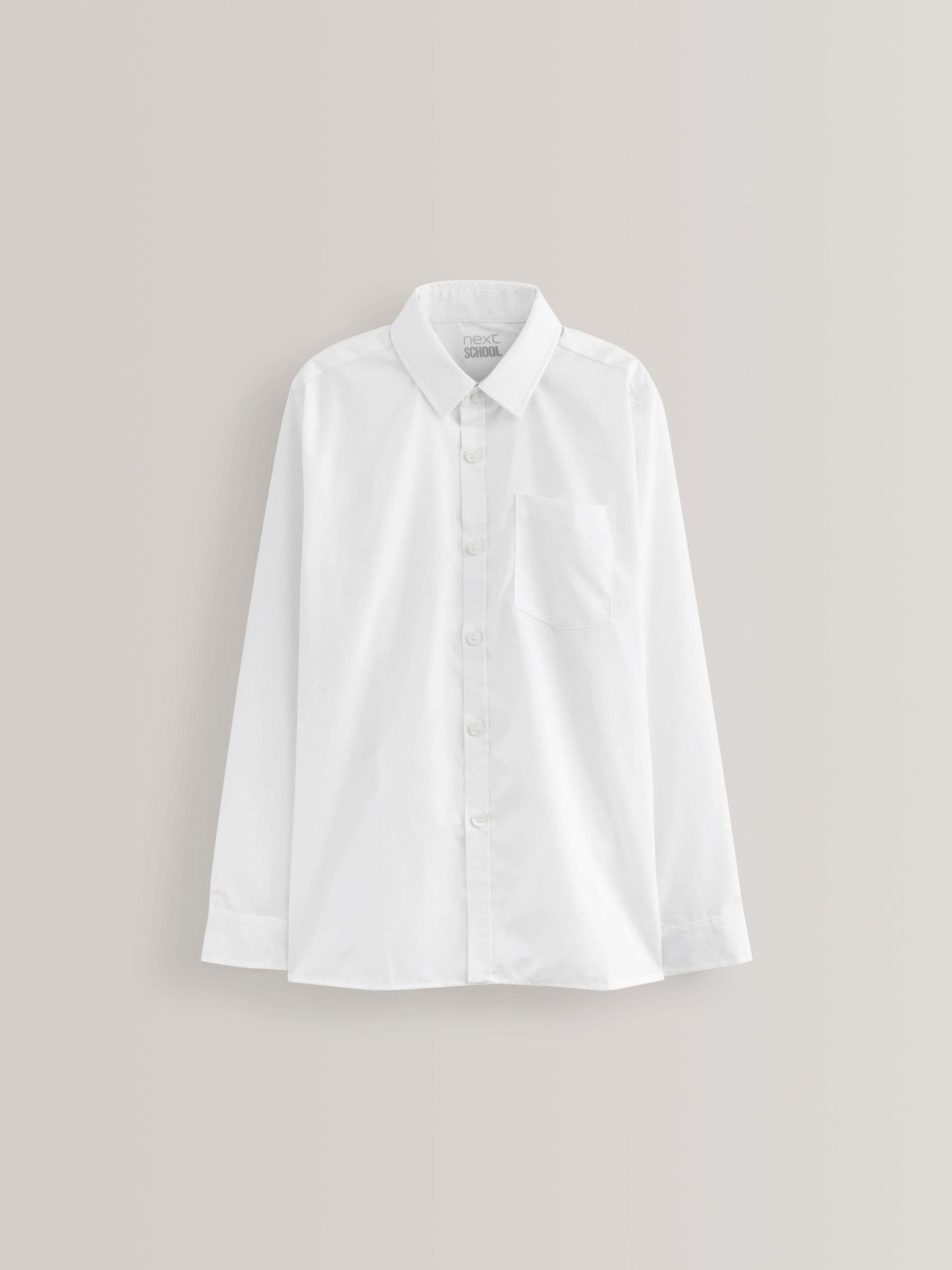 Dsiney Kidz - White Regular Fit 5 Pack Long Sleeve School Shirts (3-17yrs) image 2