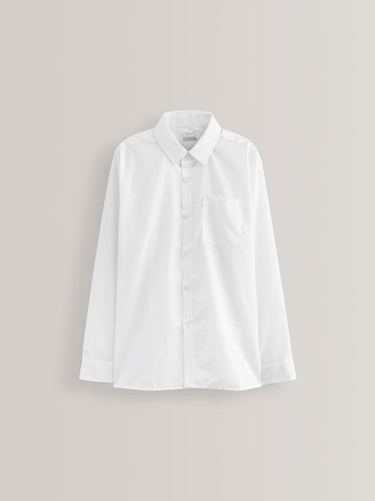 Dsiney Kidz - White Regular Fit 5 Pack Long Sleeve School Shirts (3-17yrs) image 2