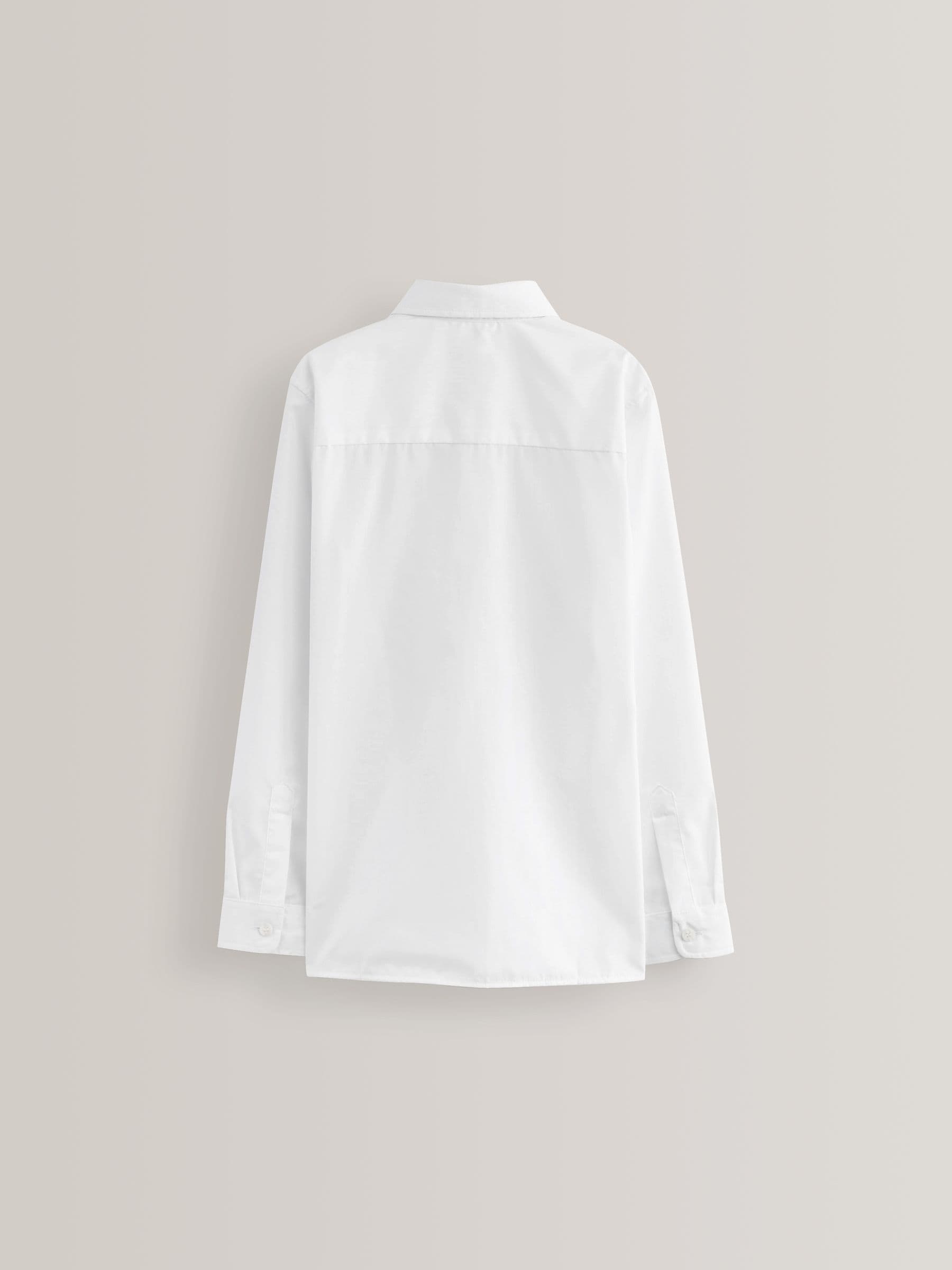 Dsiney Kidz - White Regular Fit 5 Pack Long Sleeve School Shirts (3-17yrs) image 3