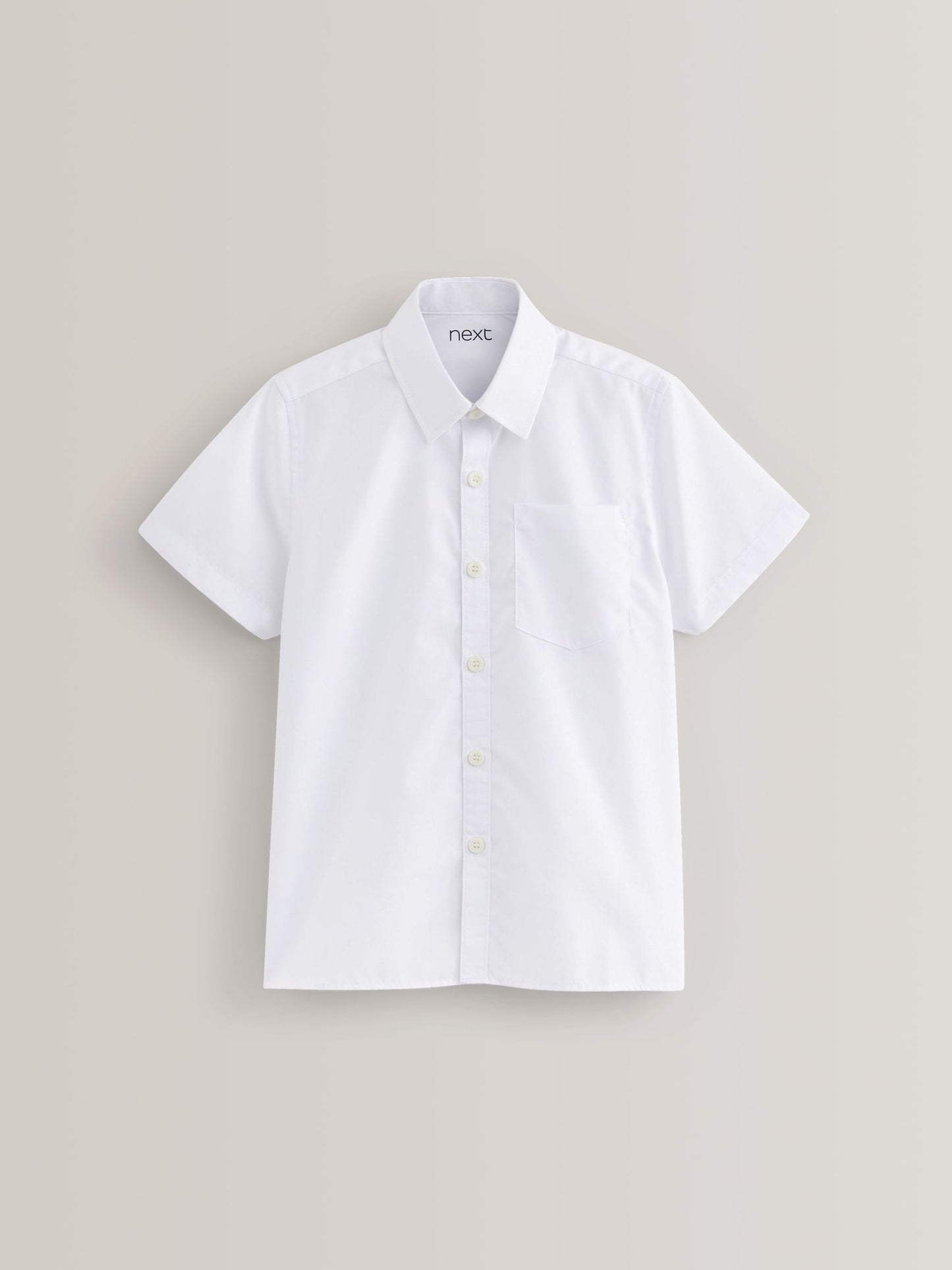 Dsiney Kidz - White Regular Fit 5 Pack Short Sleeve School Shirts (3-17yrs) image 2