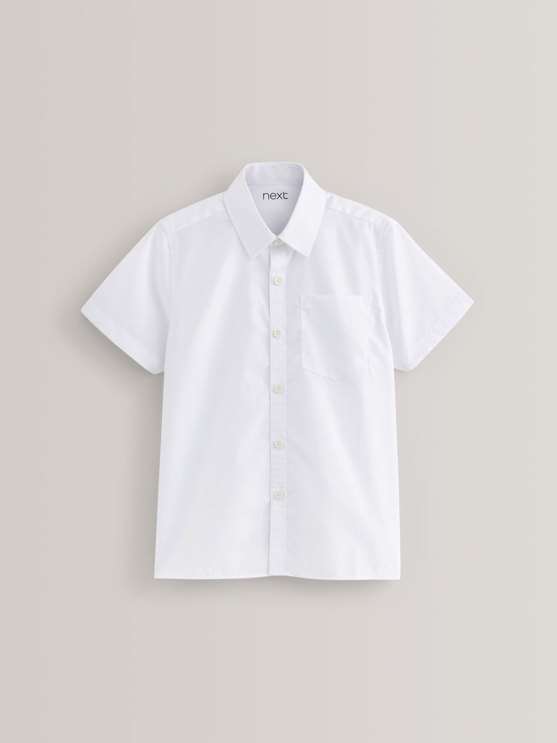 Dsiney Kidz - White Regular Fit 5 Pack Short Sleeve School Shirts (3-17yrs) image 2