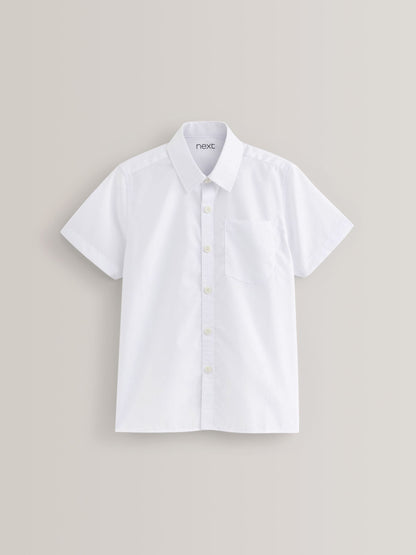 Dsiney Kidz - White Regular Fit 5 Pack Short Sleeve School Shirts (3-17yrs) image 2
